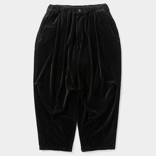 VELOUR BALLON PANTS / BLACK