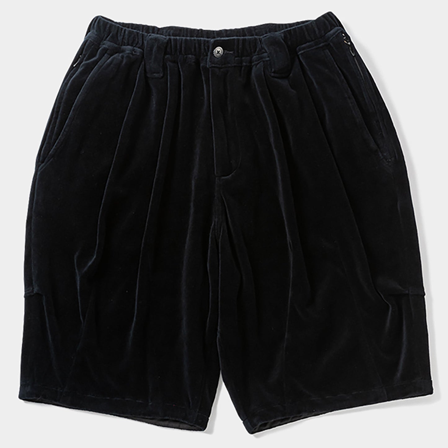VELOUR BIG SHORTS / BLACK