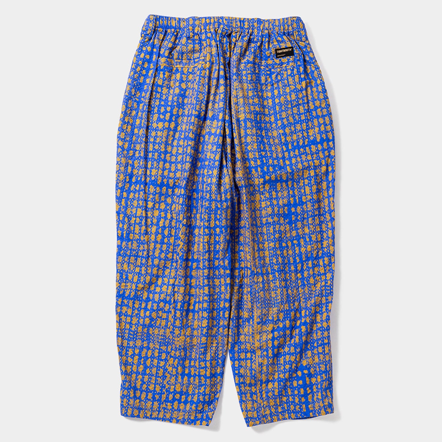 BLEEDING LOGO BALLOON PANTS / BLUE x MUSTARD