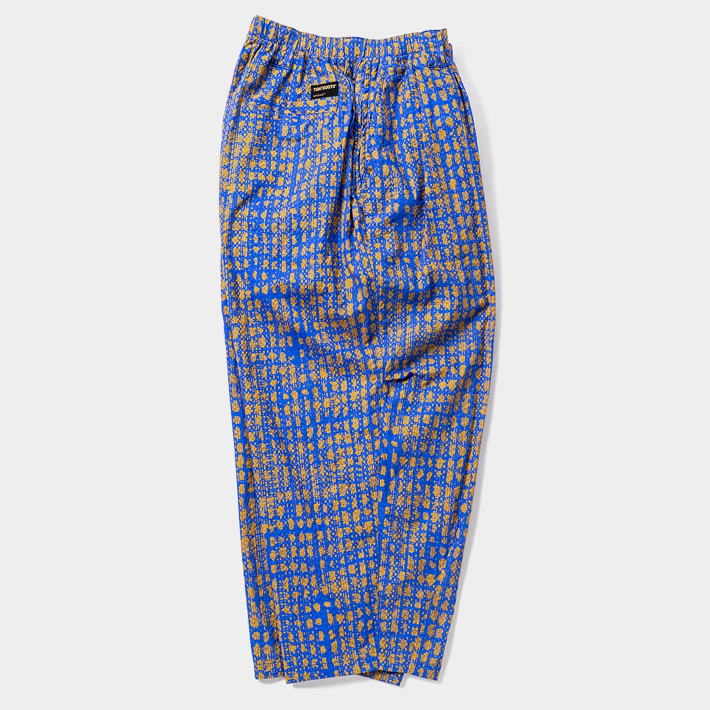 BLEEDING LOGO BALLOON PANTS / BLUE x MUSTARD