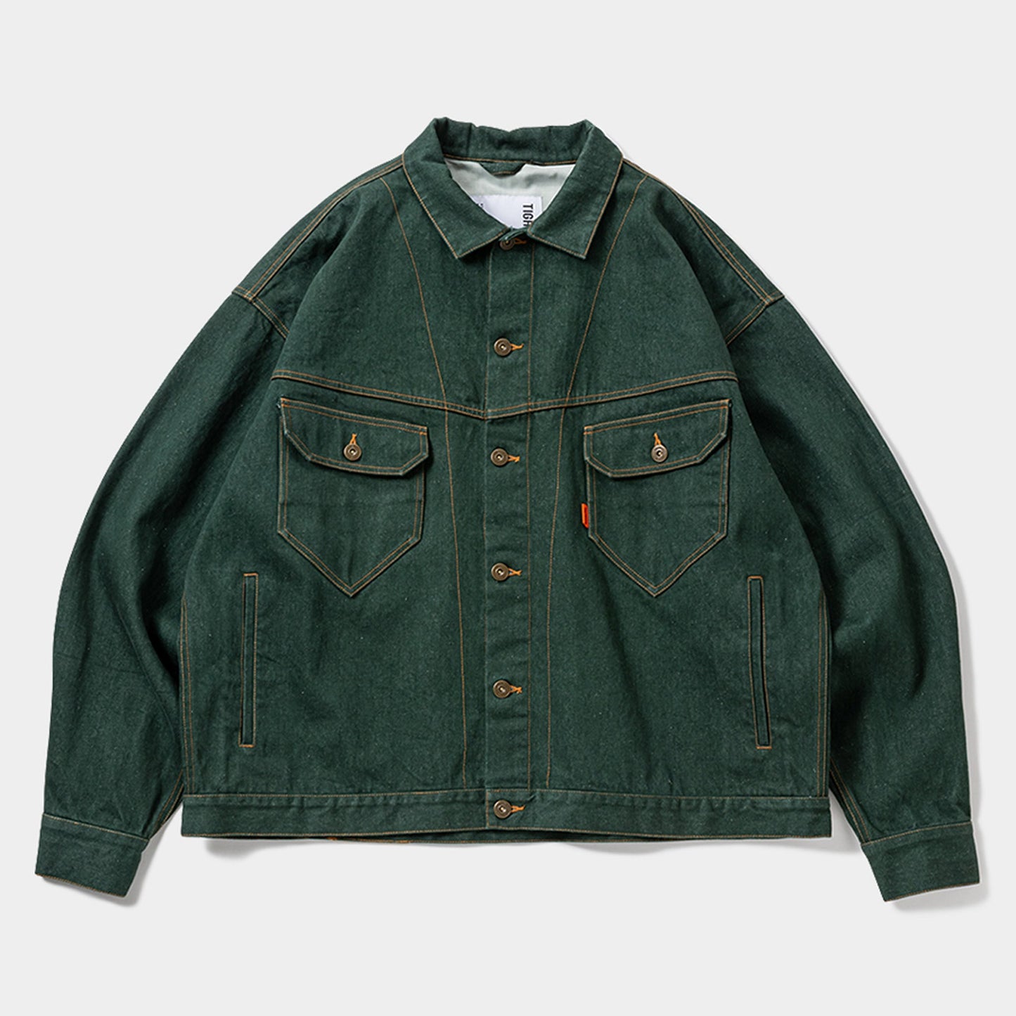 DENIM JACKET / DARK GREEN