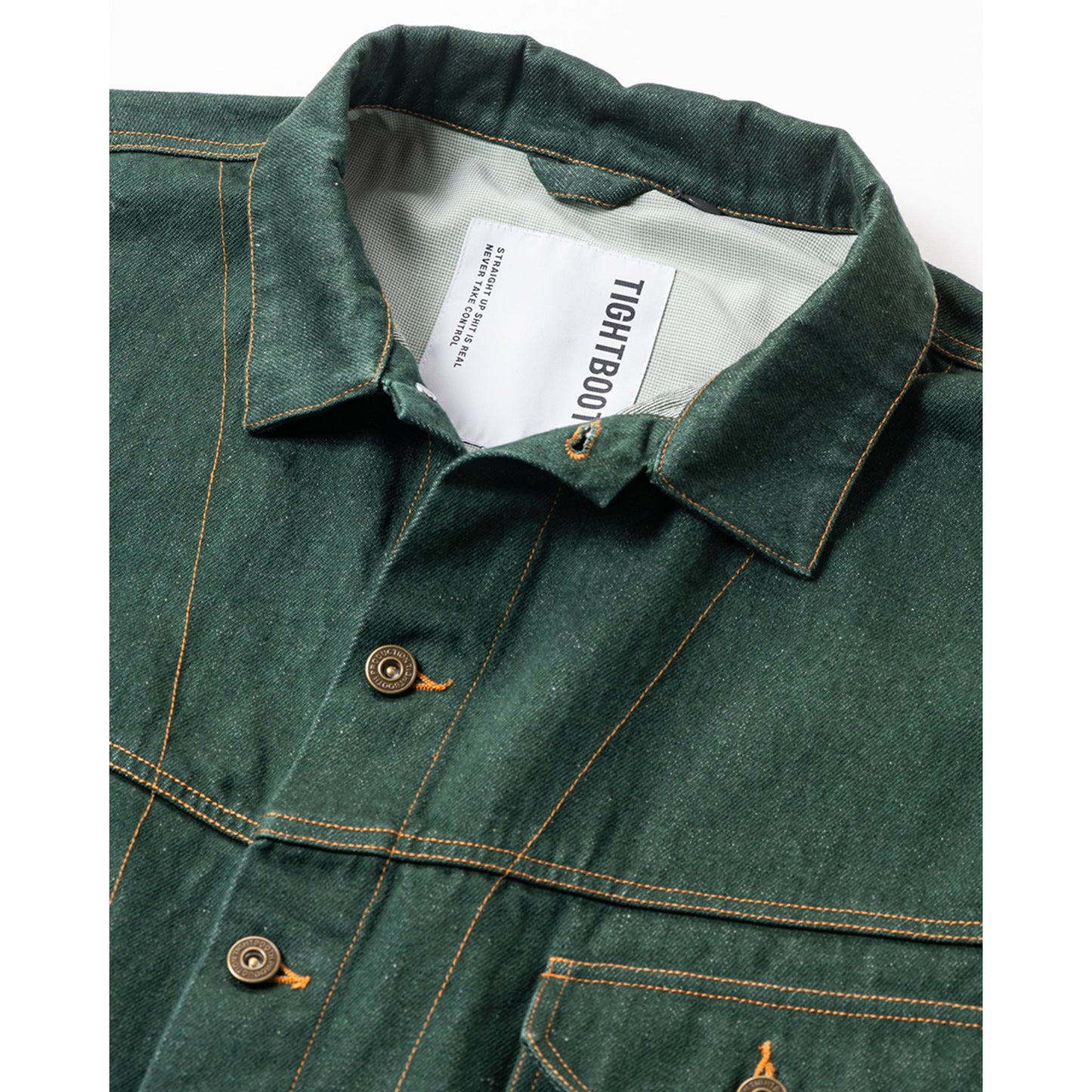 DENIM JACKET / DARK GREEN