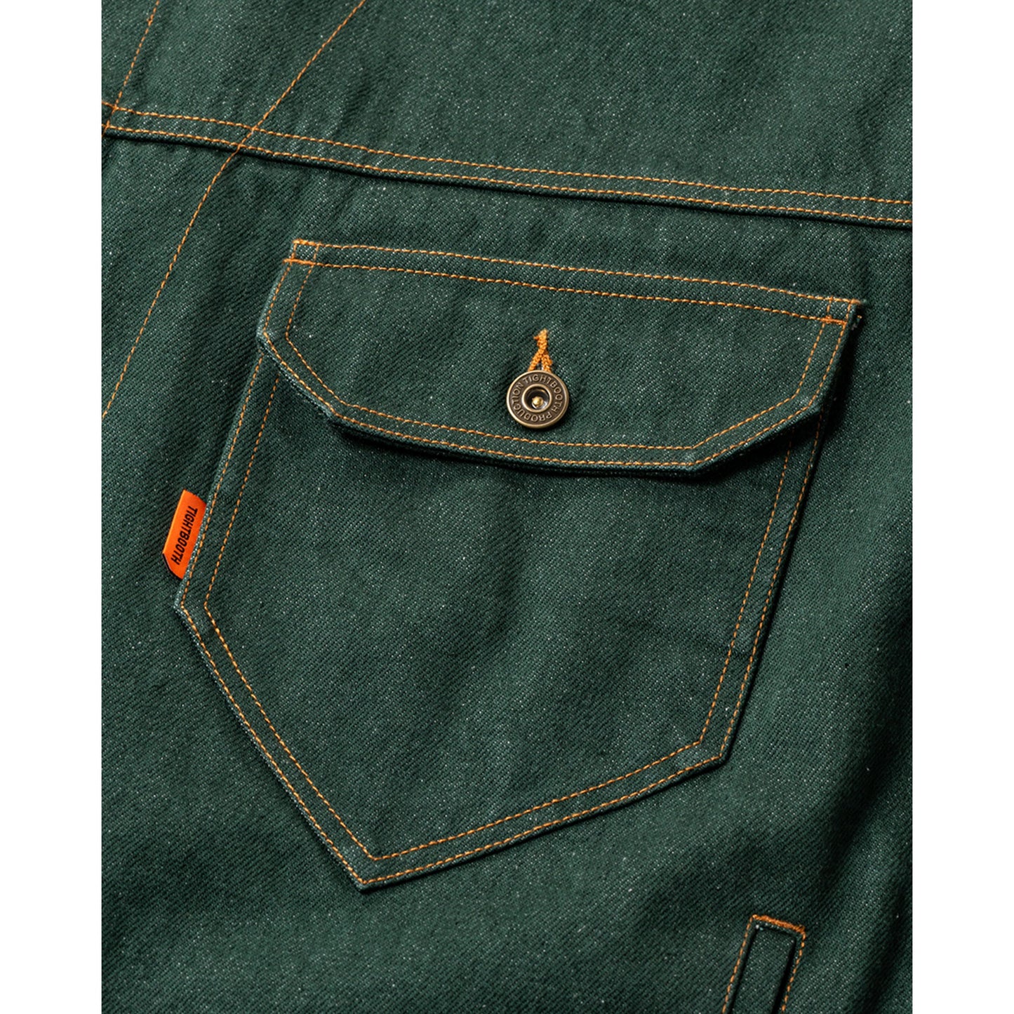 DENIM JACKET / DARK GREEN