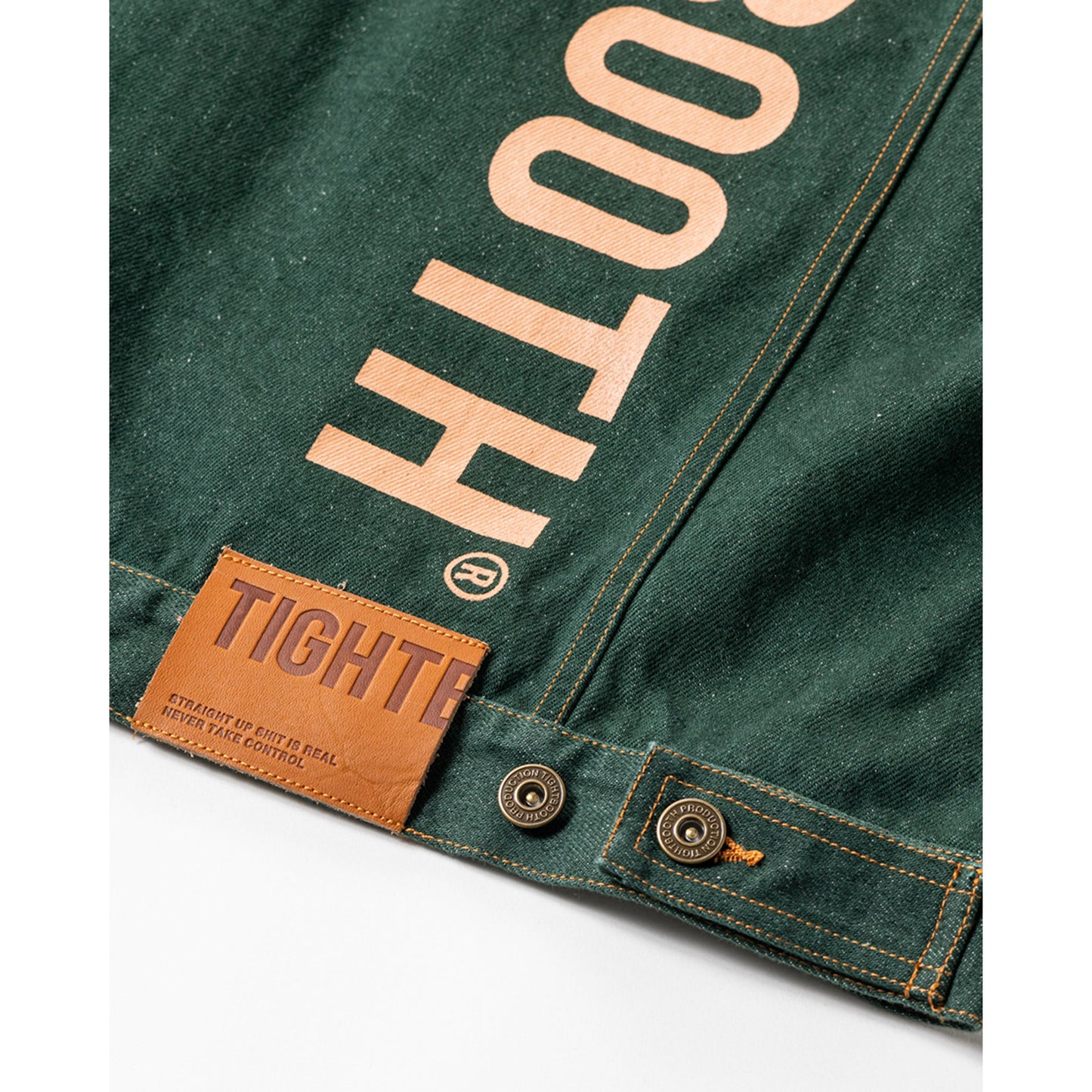 DENIM JACKET / DARK GREEN