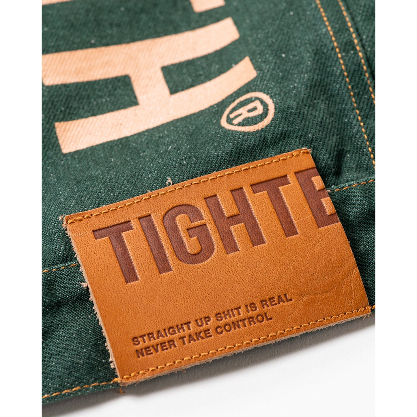 DENIM JACKET / DARK GREEN