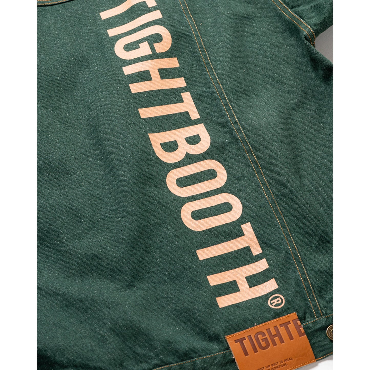 DENIM JACKET / DARK GREEN