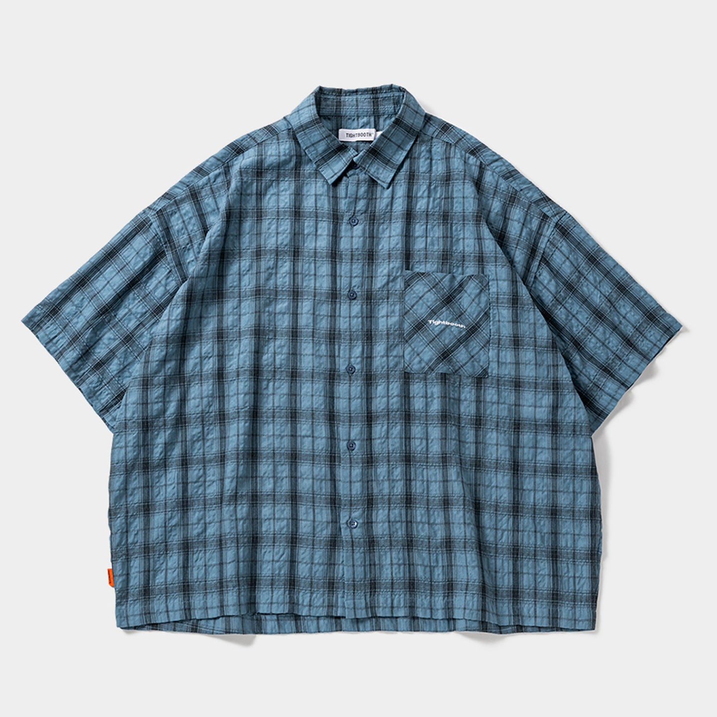 PLAID S/S SHIRT / SAX