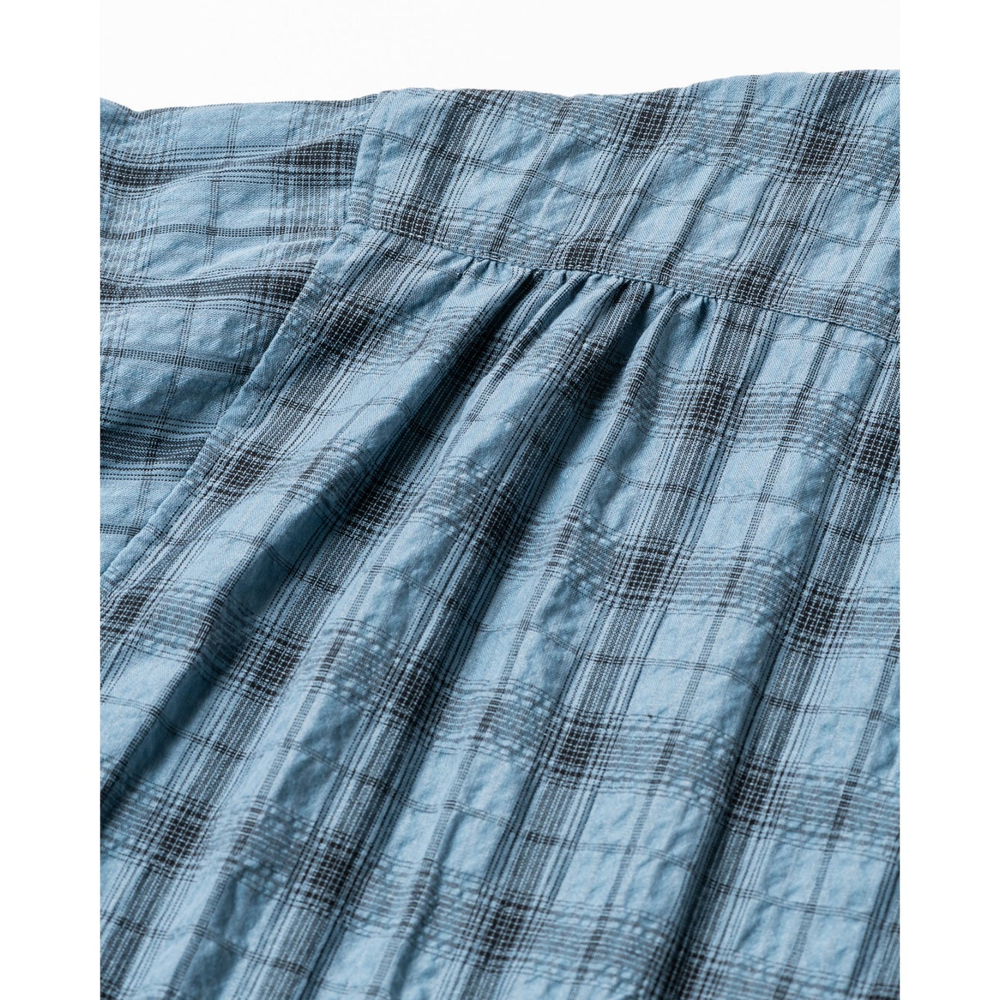 PLAID S/S SHIRT / SAX