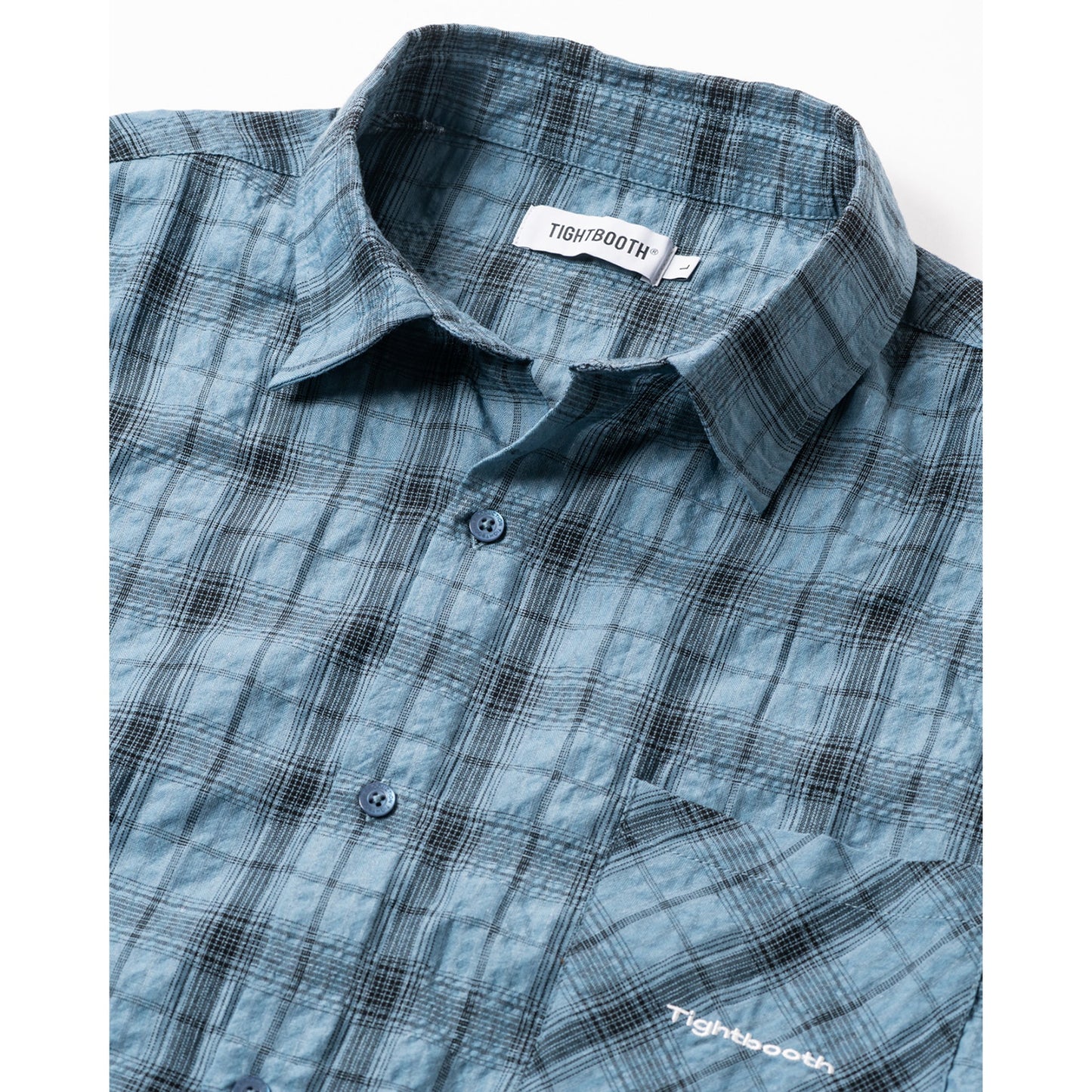 PLAID S/S SHIRT / SAX
