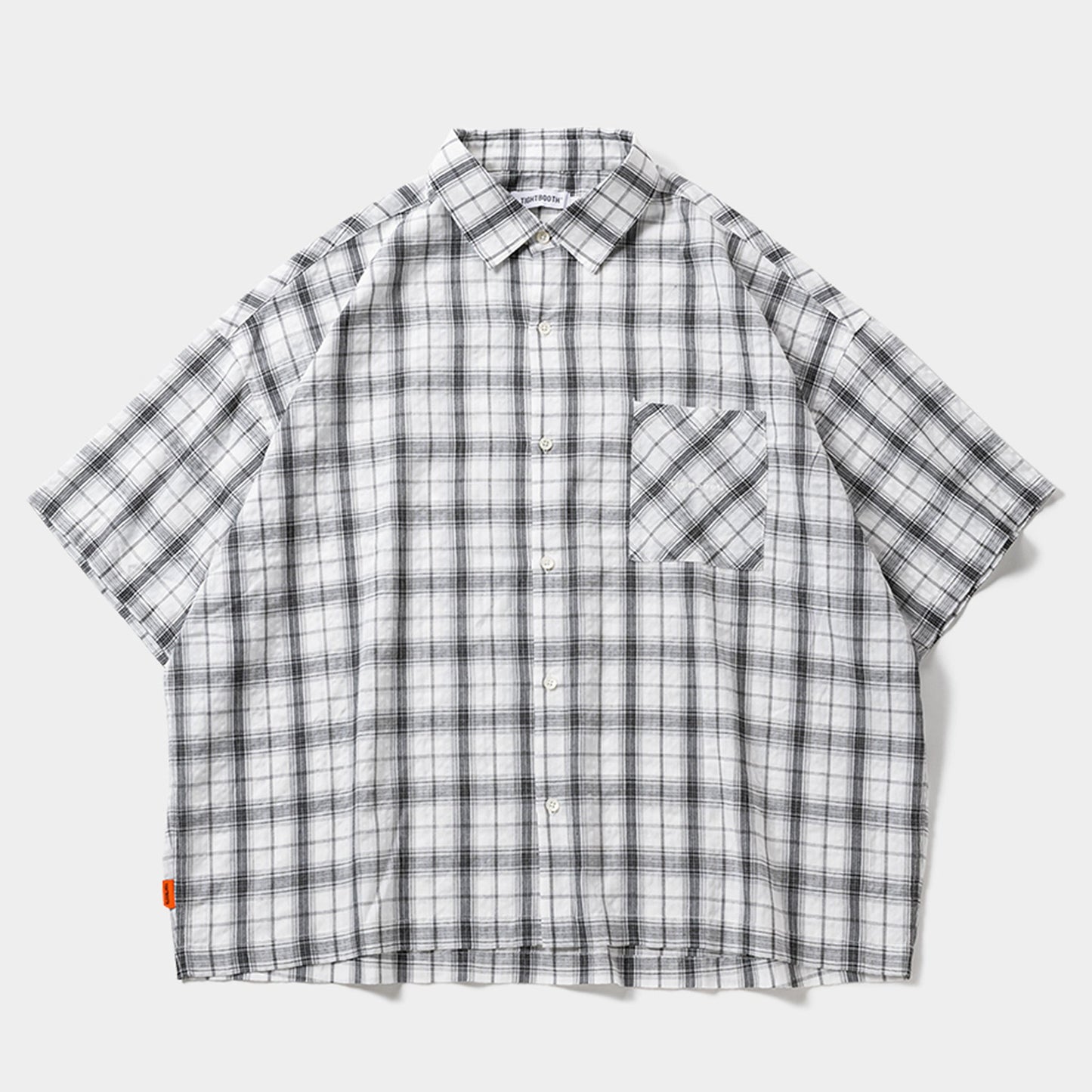 PLAID S/S SHIRT / WHITE