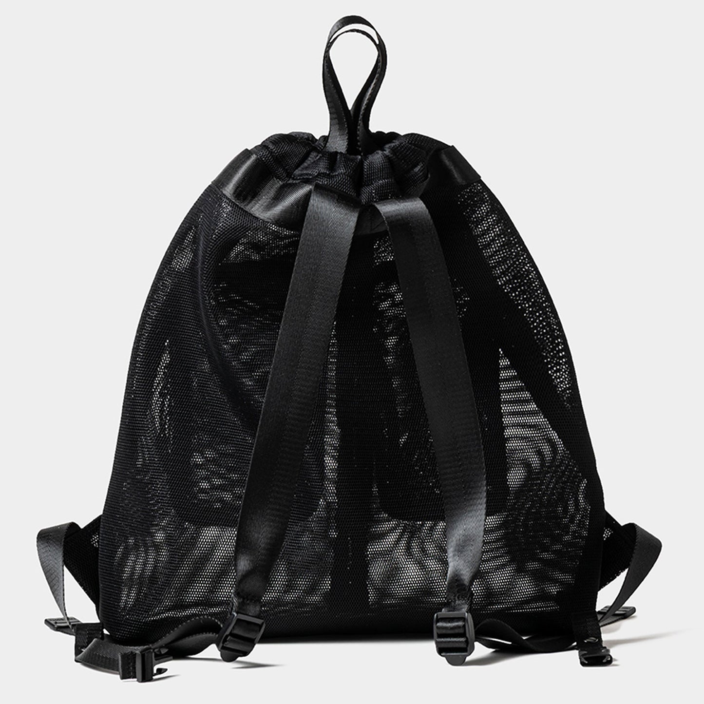 LOGO MESH KNAPSACK / BLACK