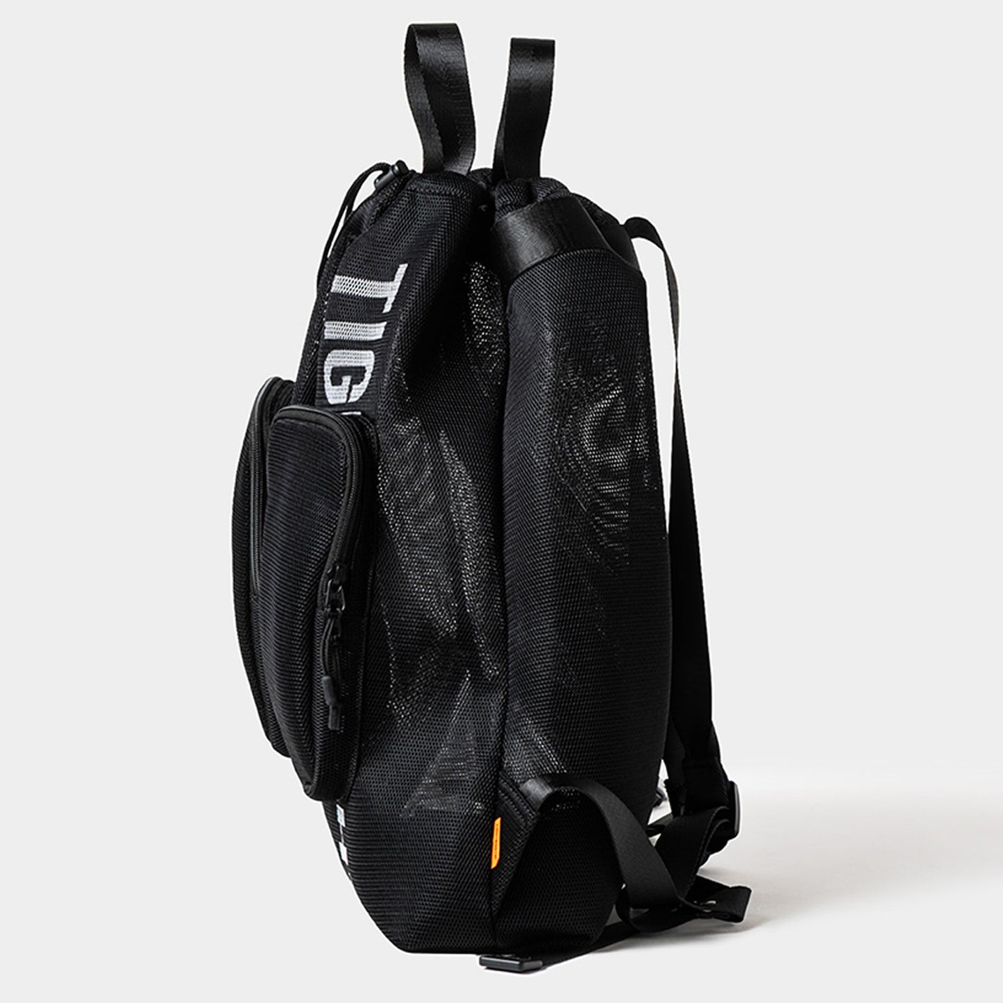 LOGO MESH KNAPSACK / BLACK