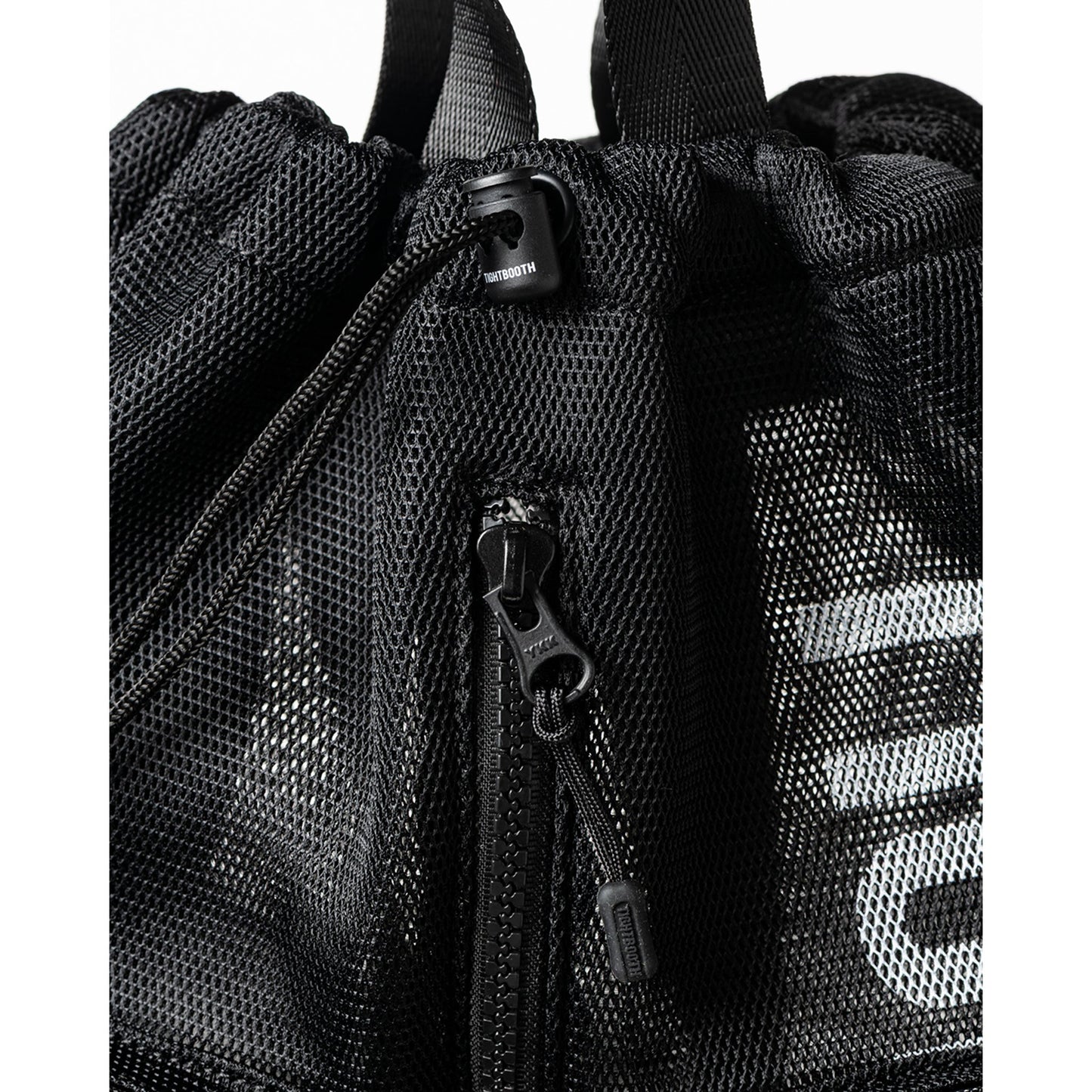 LOGO MESH KNAPSACK / BLACK
