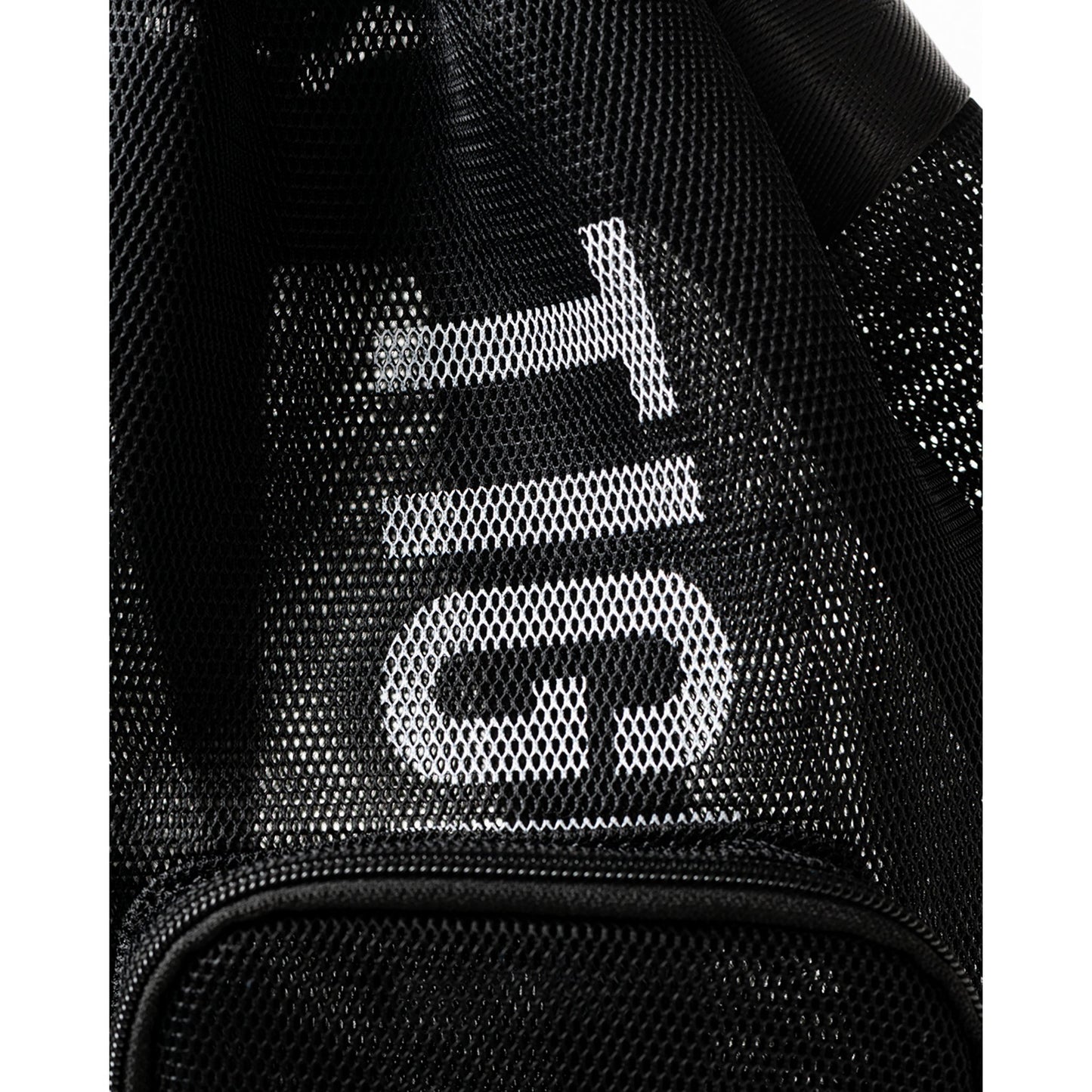 LOGO MESH KNAPSACK / BLACK