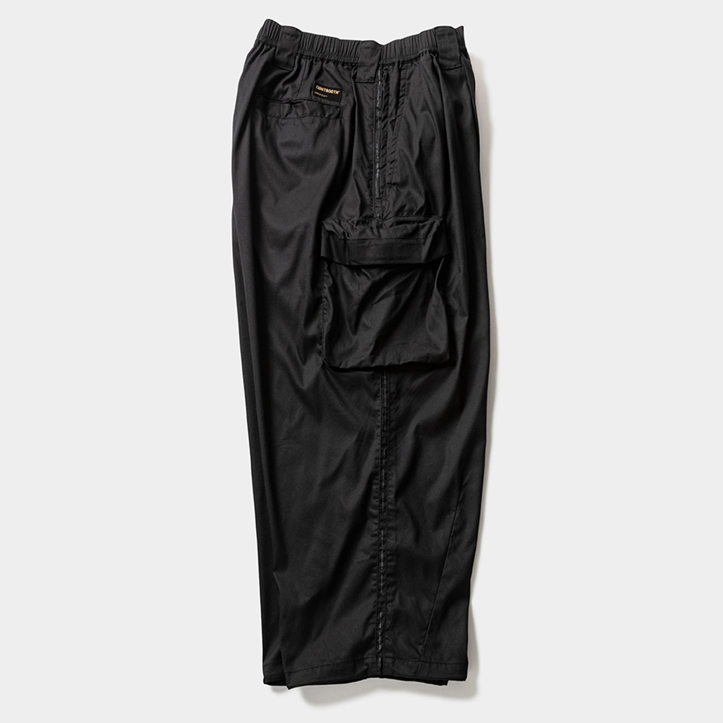 STRIPE BAGGY CARGO PANTS / BLACK