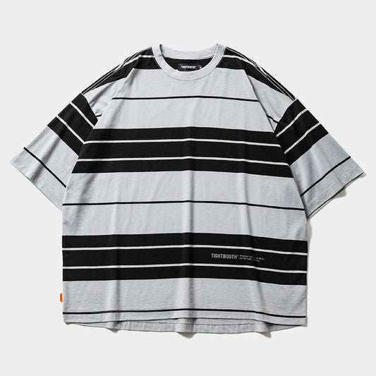 BORDER S/S T-SHIRTS / GRAY