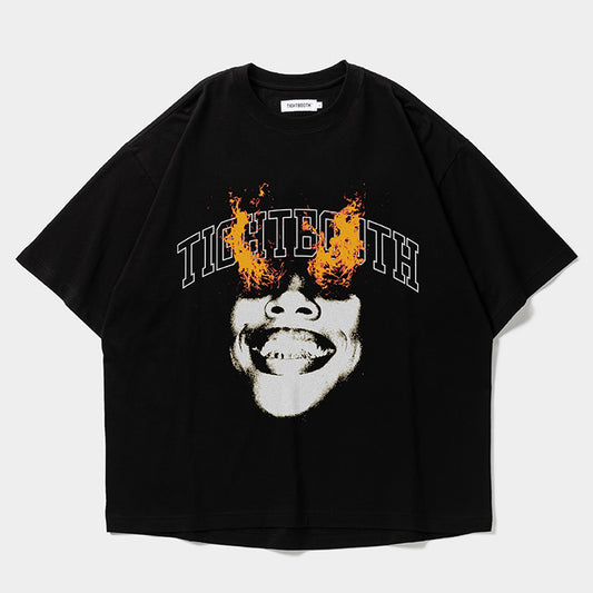 BURNING S/S T-SHIRT / BLACK