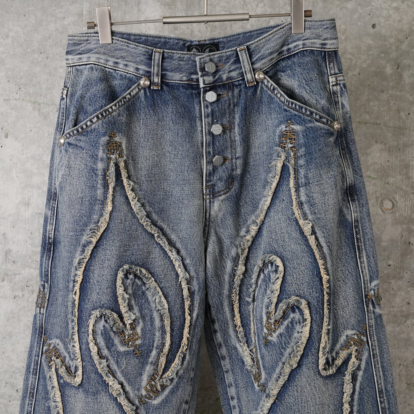 TRIBAL DENIM PANTS / BLUE