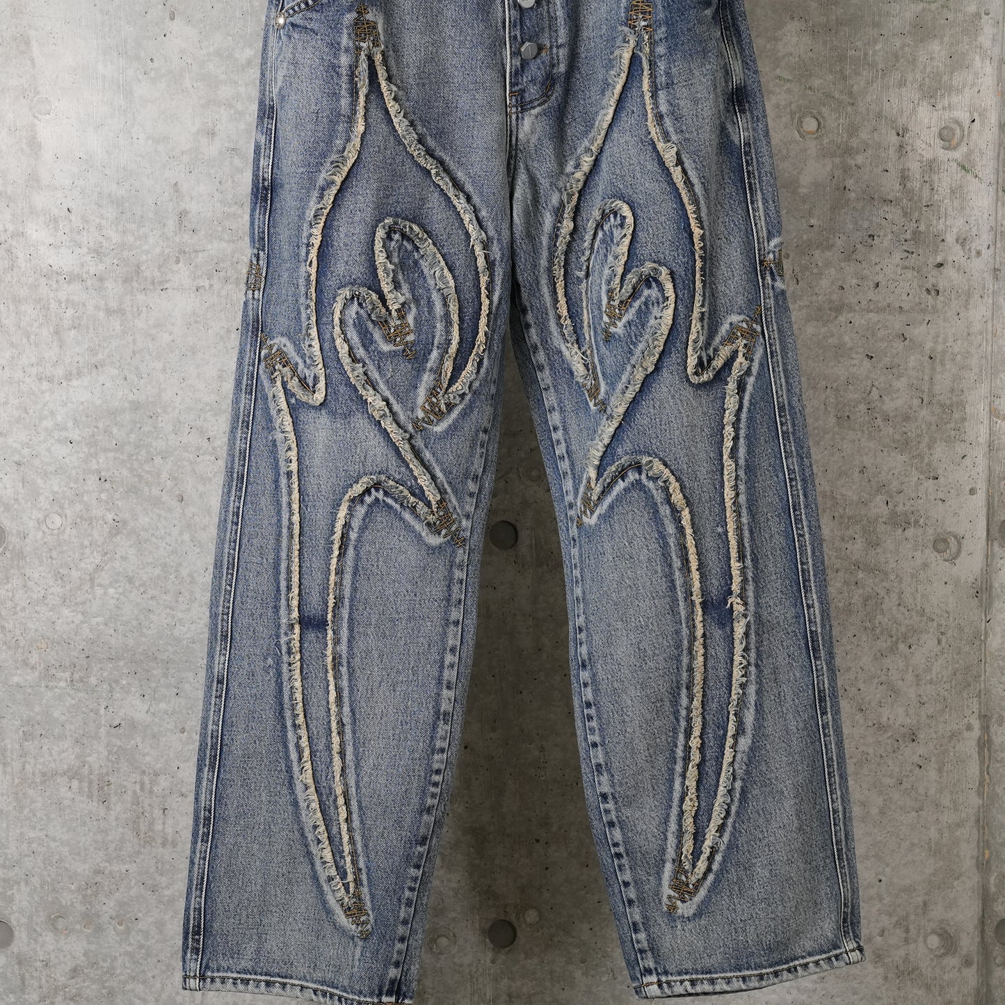 TRIBAL DENIM PANTS / BLUE