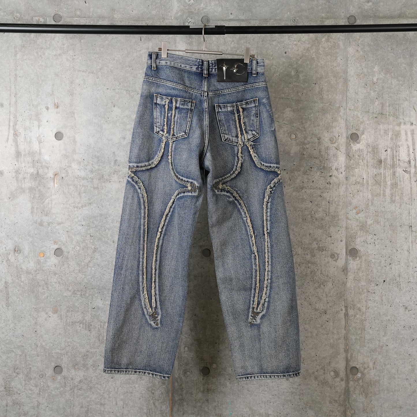 TRIBAL DENIM PANTS / BLUE