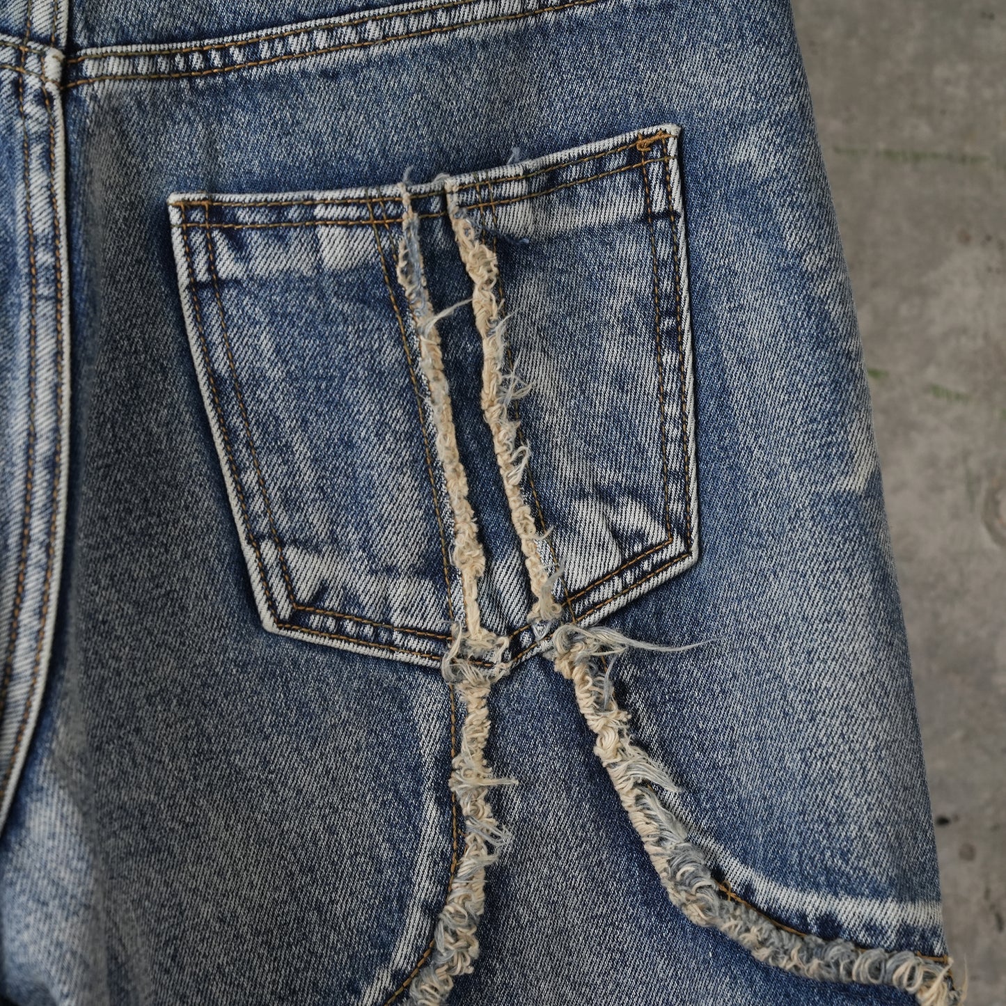 TRIBAL DENIM PANTS / BLUE