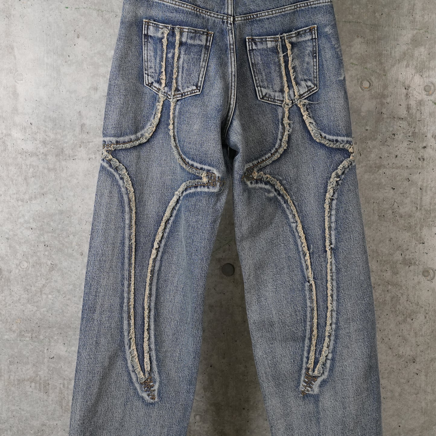 TRIBAL DENIM PANTS / BLUE