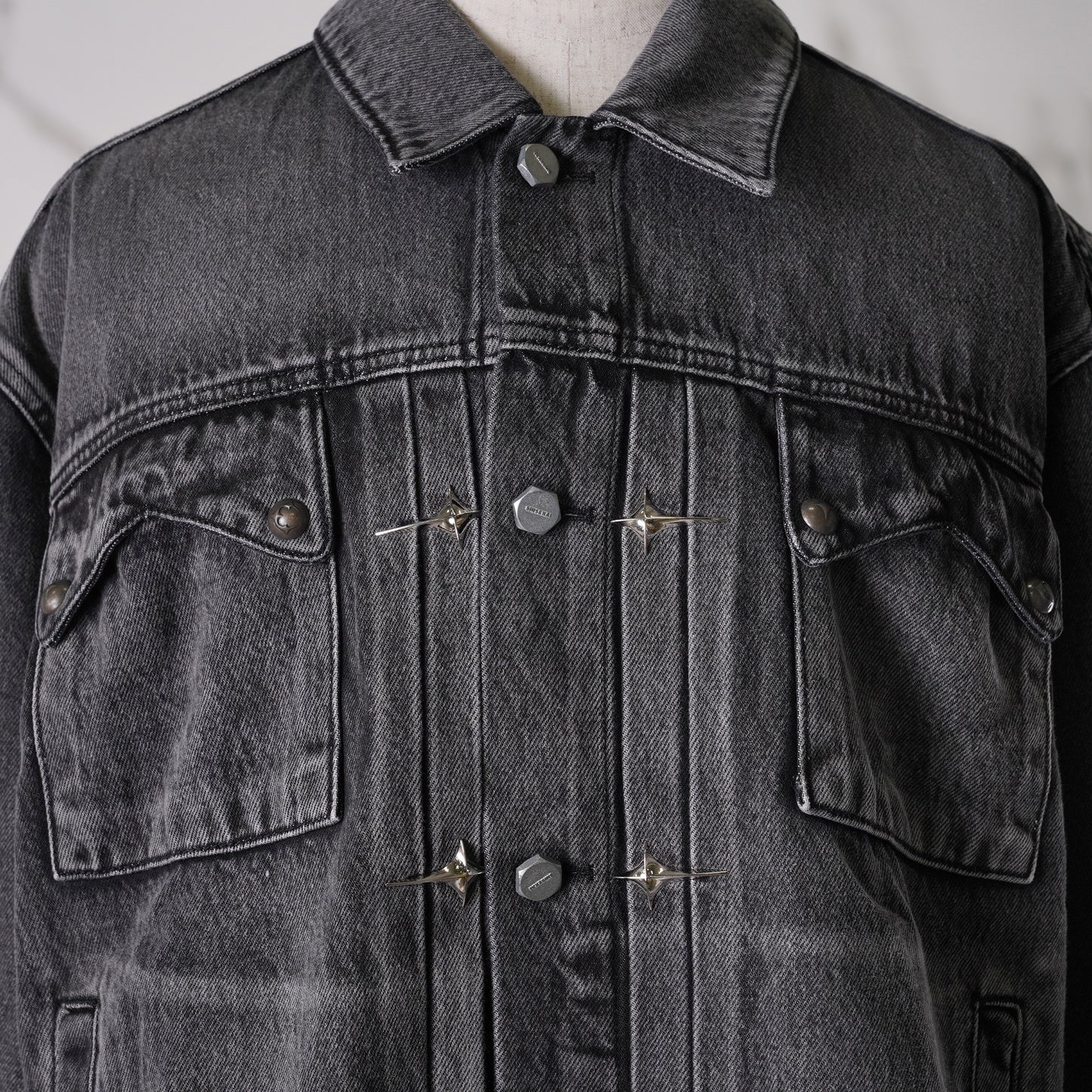 CLAW DENIM JACKET / BLACK