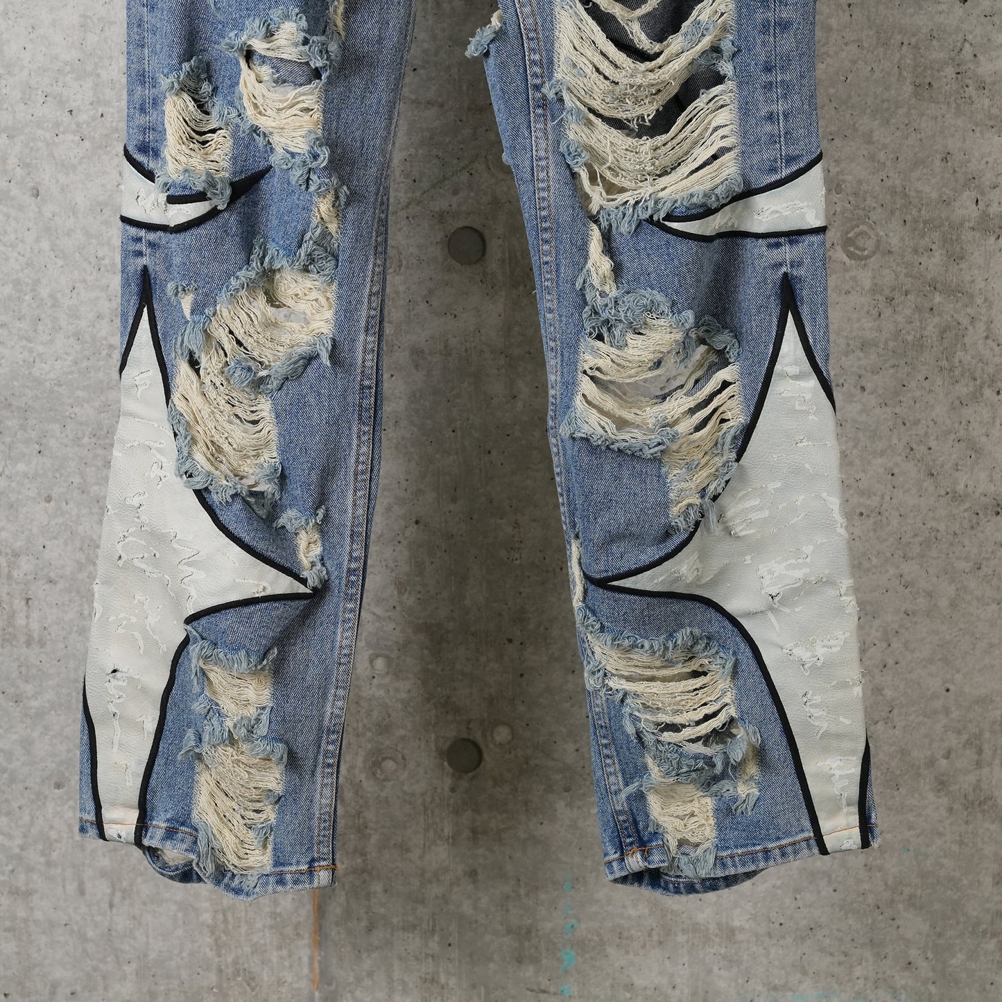 TC LEATHER WASHING DENIM PANTS (WAR VER.) / BLUE