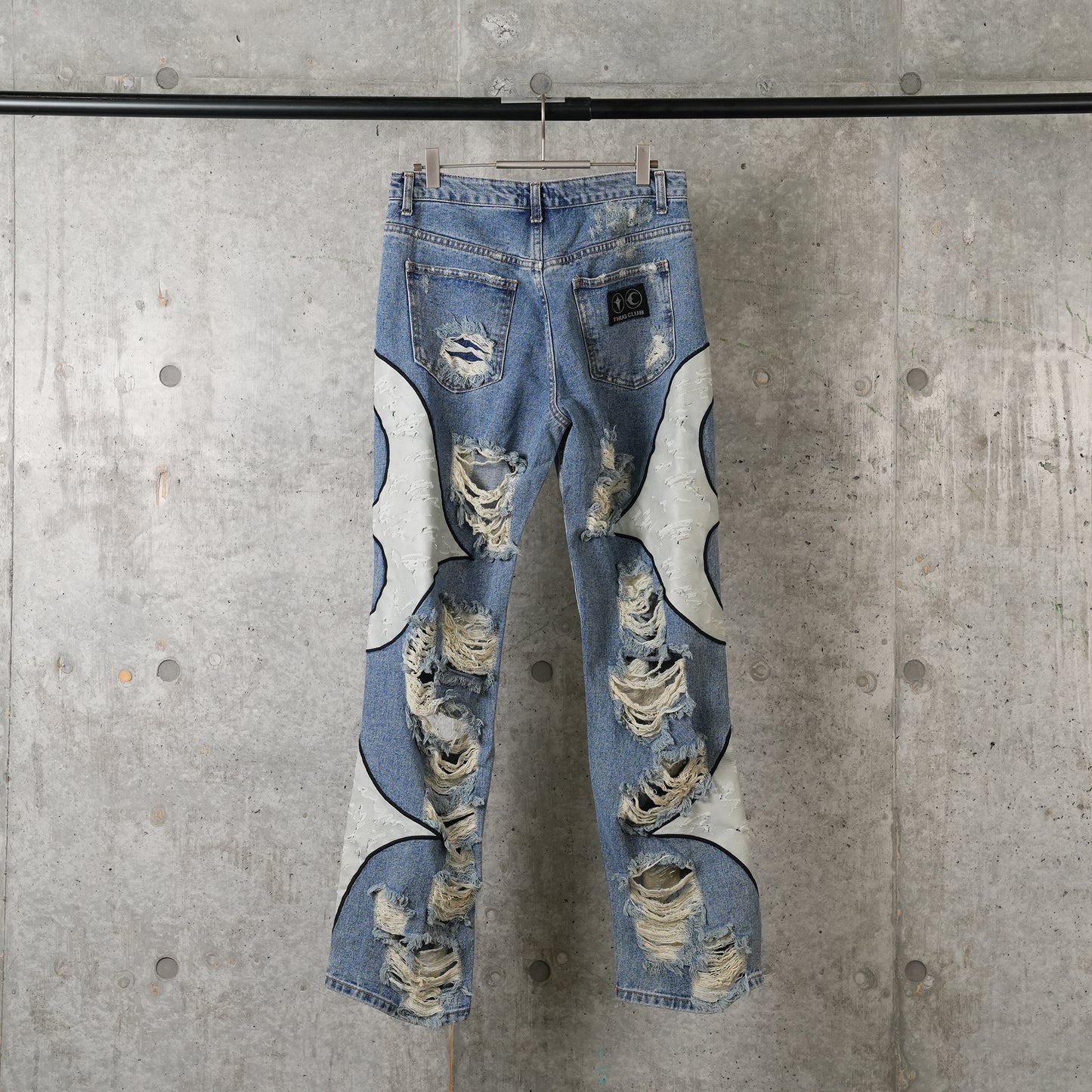 TC LEATHER WASHING DENIM PANTS (WAR VER.) / BLUE