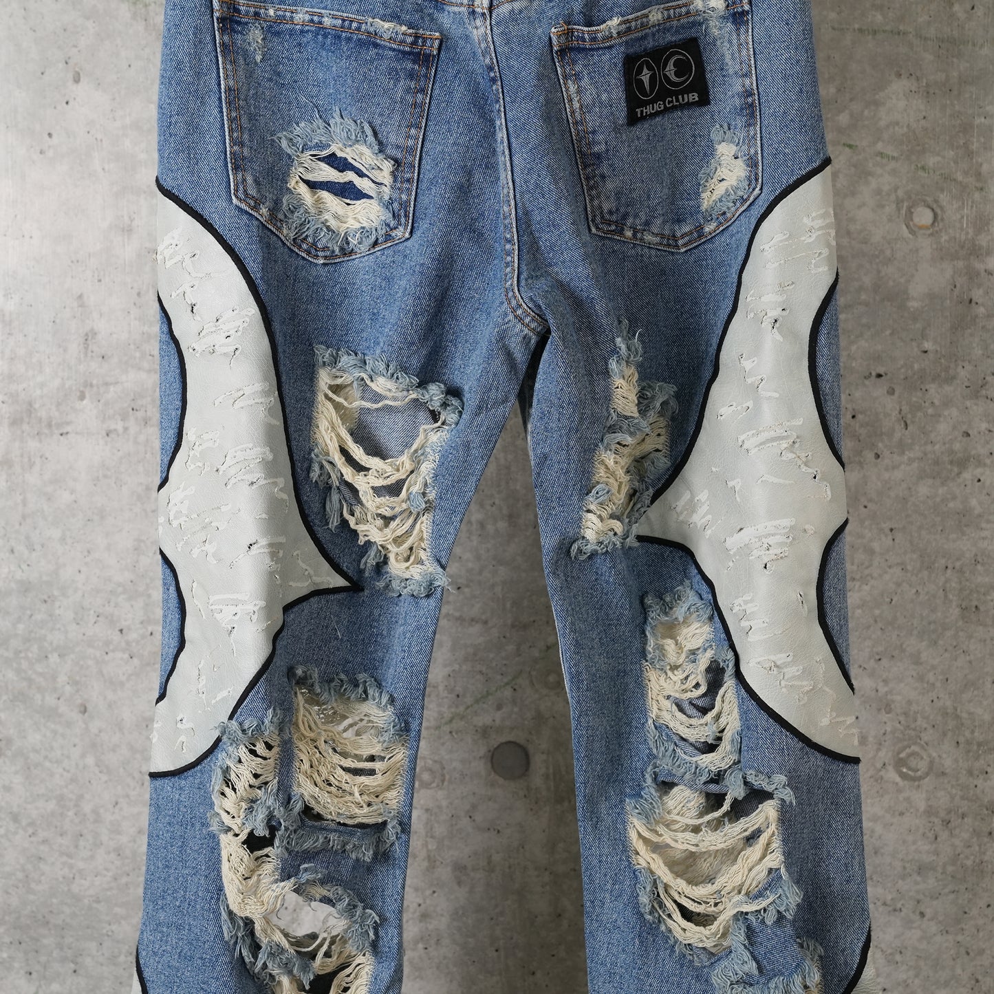 TC LEATHER WASHING DENIM PANTS (WAR VER.) / BLUE