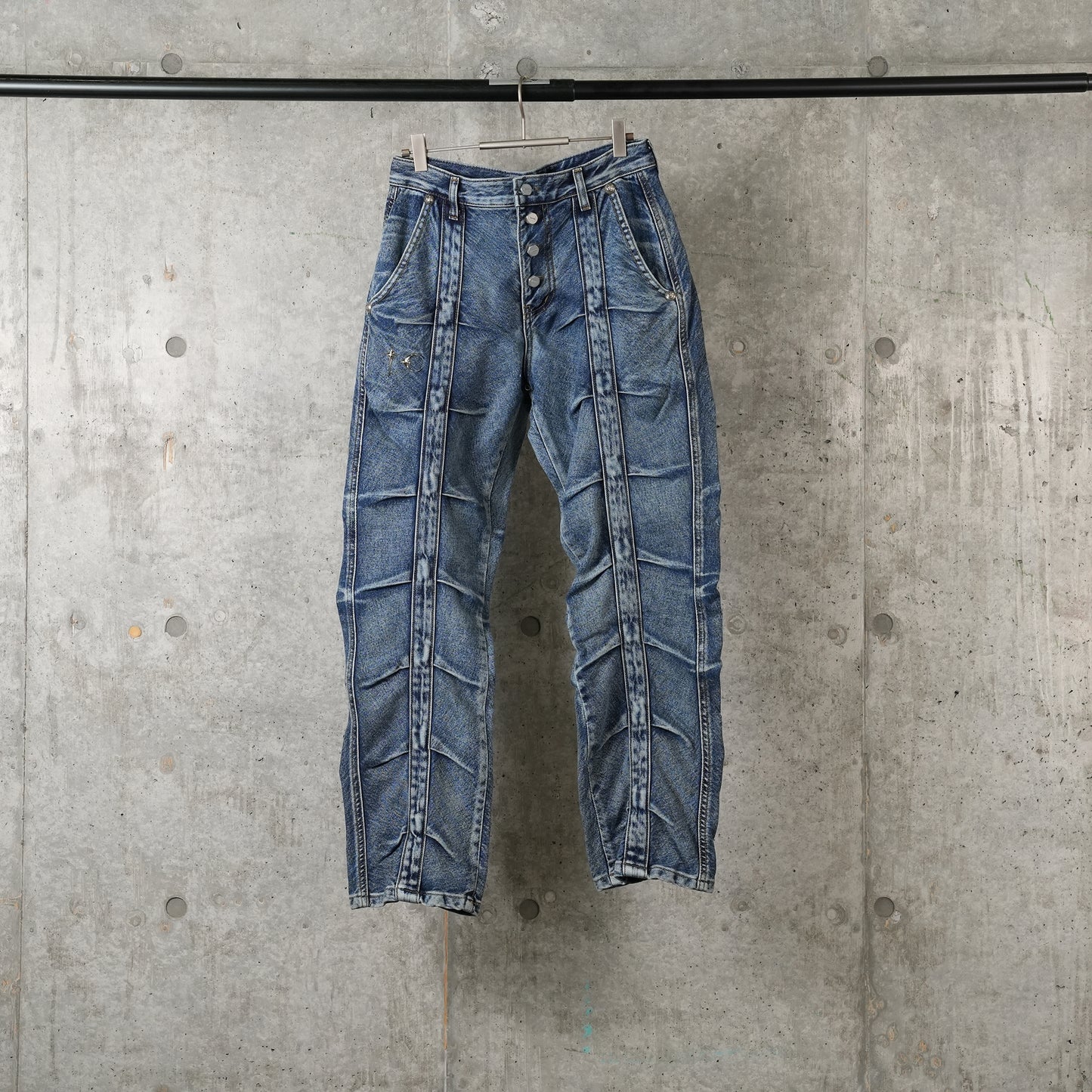 LINE GOB DENIM PANTS / BLUE