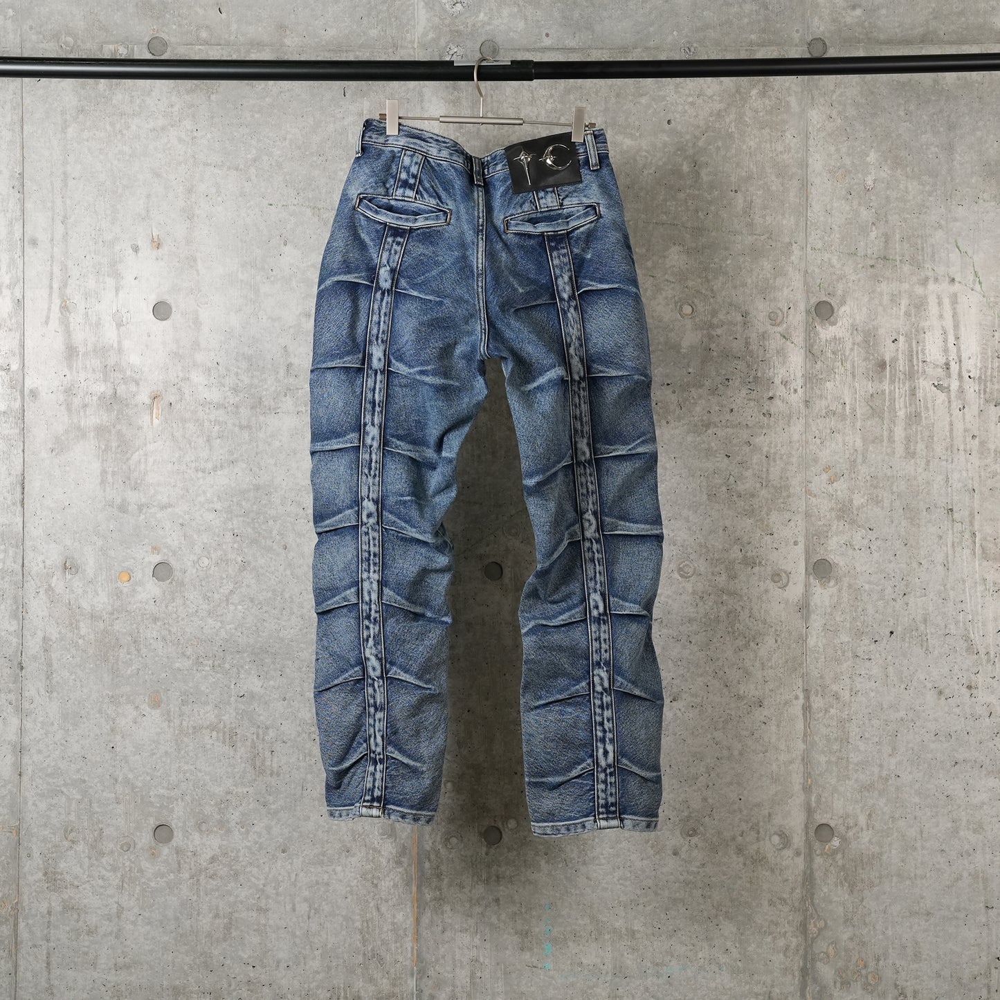 LINE GOB DENIM PANTS / BLUE