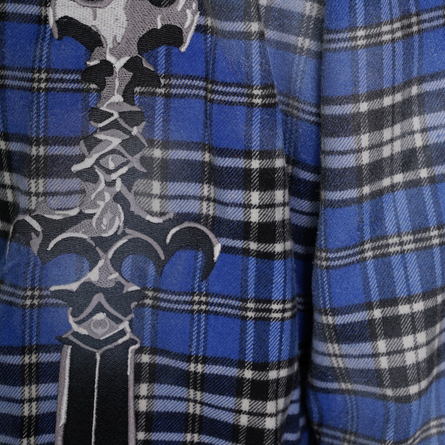 ARAB SWORD FLANNEL SHIRT / BLUE