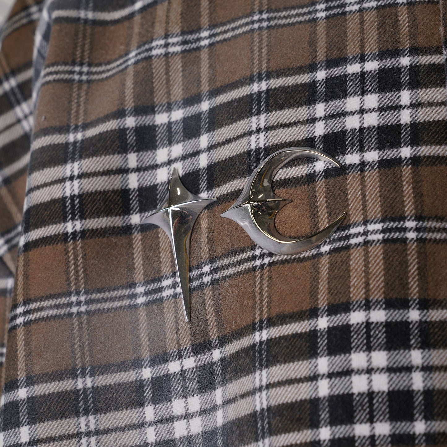 ARAB SWORD FLANNEL SHIRT / BROWN