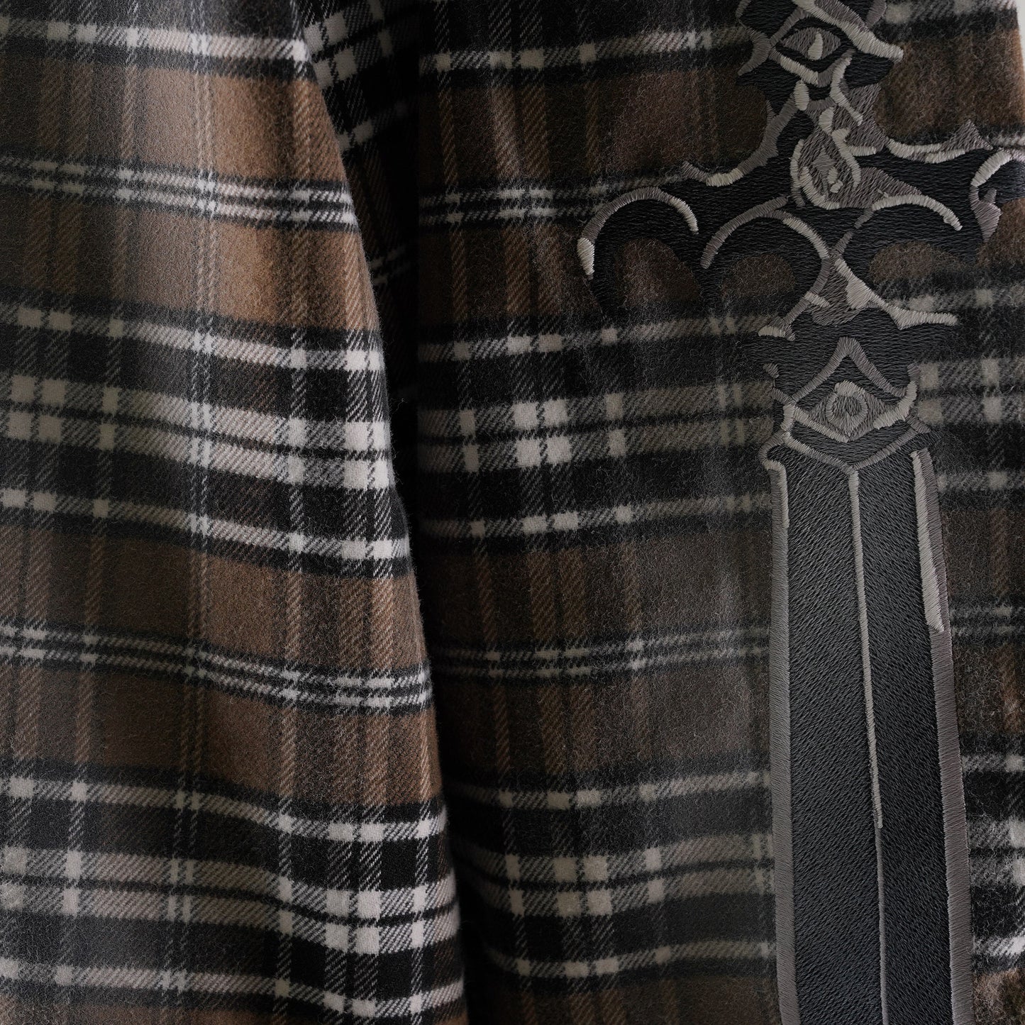 ARAB SWORD FLANNEL SHIRT / BROWN