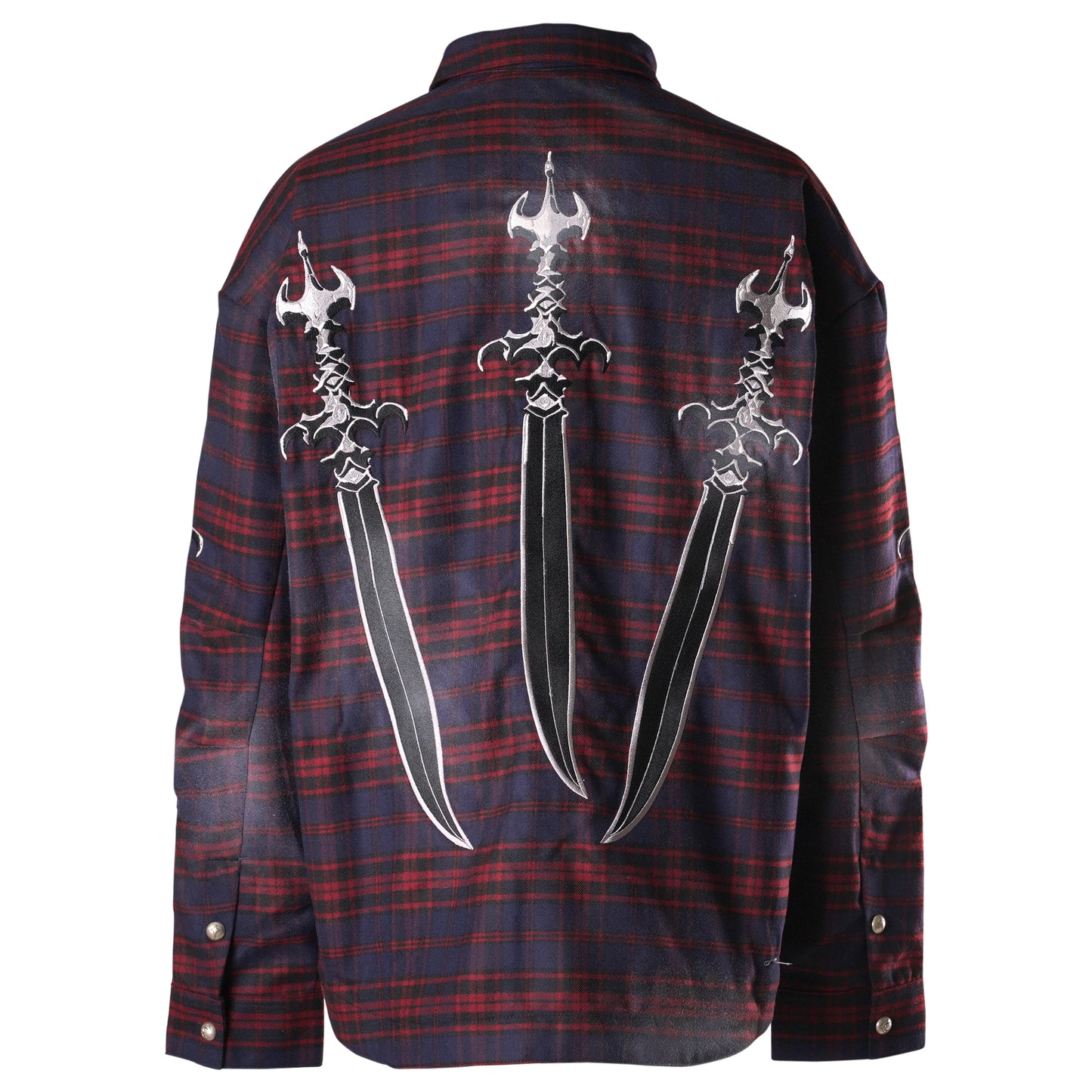 ARAB SWORD FLANNEL SHIRT / RED