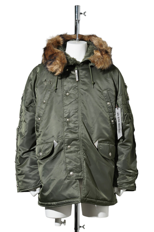 THUG CLUB x ALPHA N-3B PARKA / SAGE