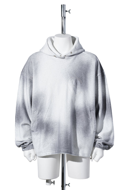 TC SPRAYED TERRY HOODIE / WHITE
