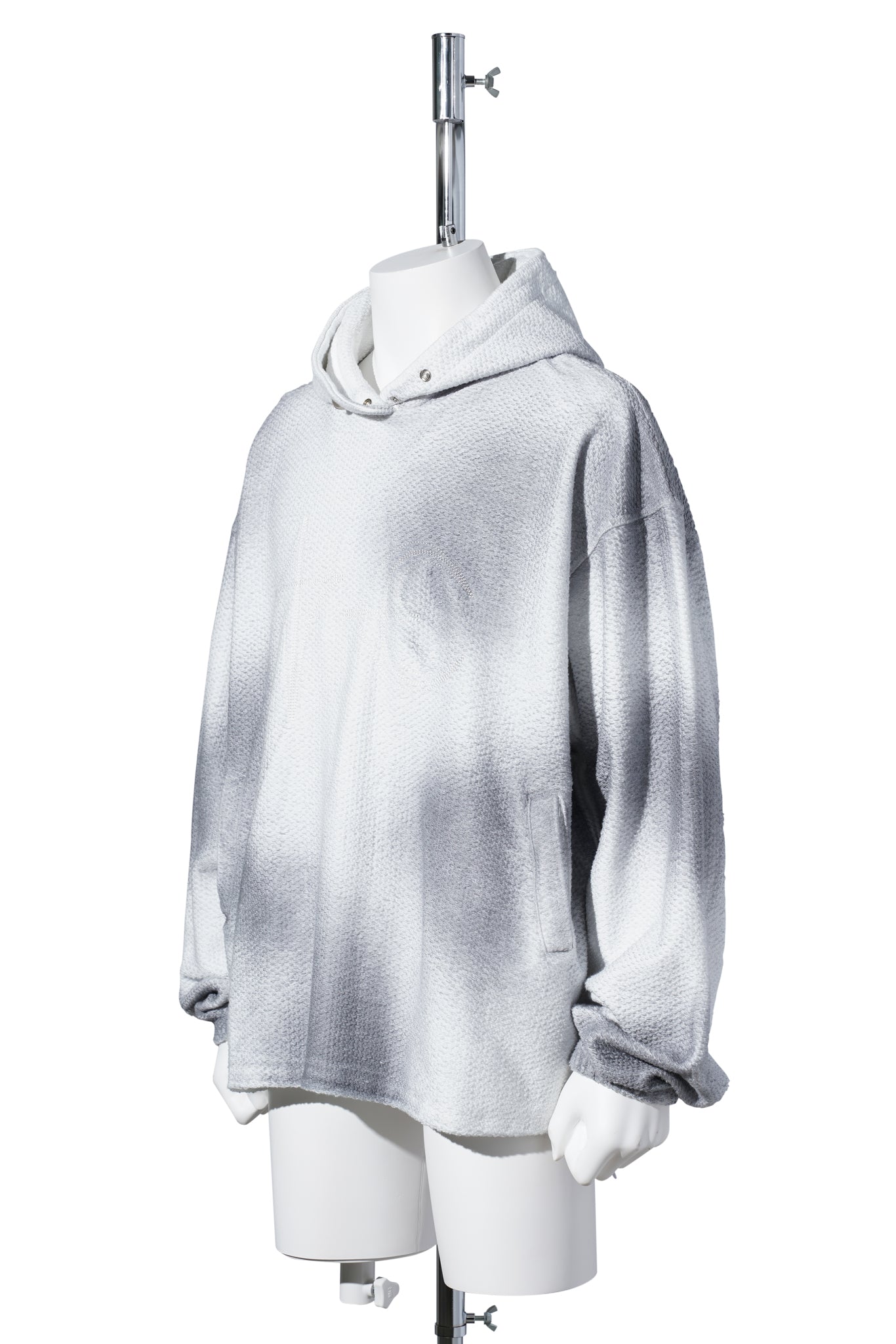 TC SPRAYED TERRY HOODIE / WHITE