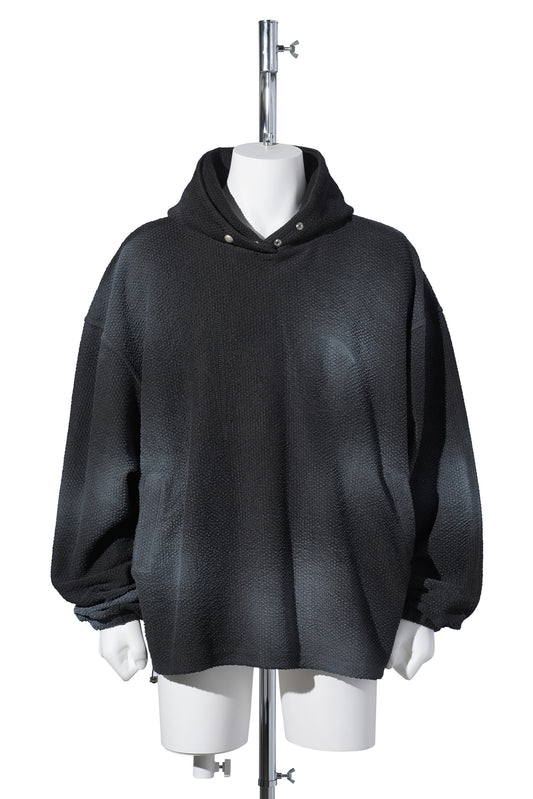 TC SPRAYED TERRY HOODIE / BLACK