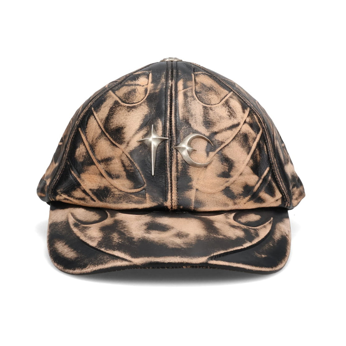 TC LEATHER CHOPPER CAP / BLACK