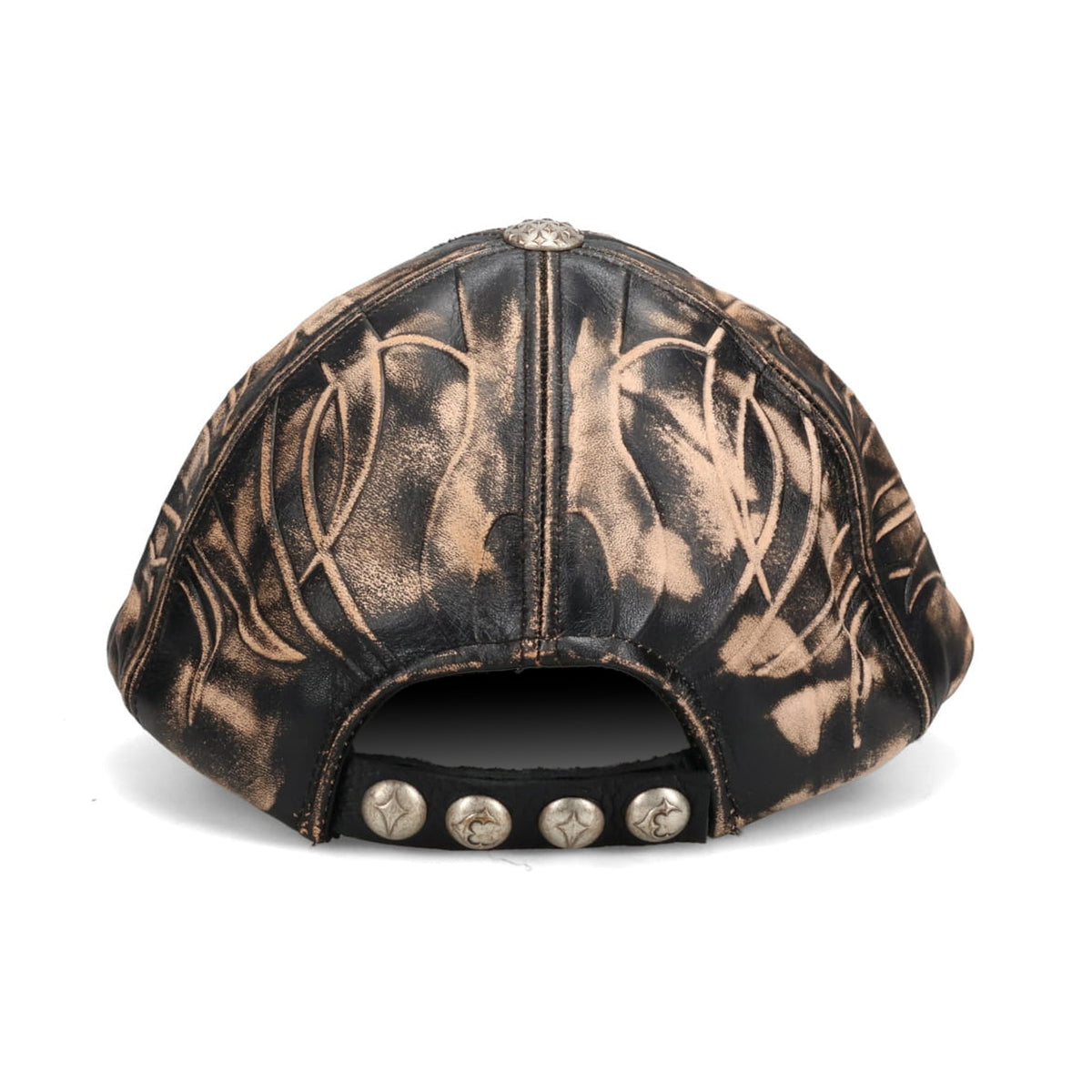 TC LEATHER CHOPPER CAP / BLACK