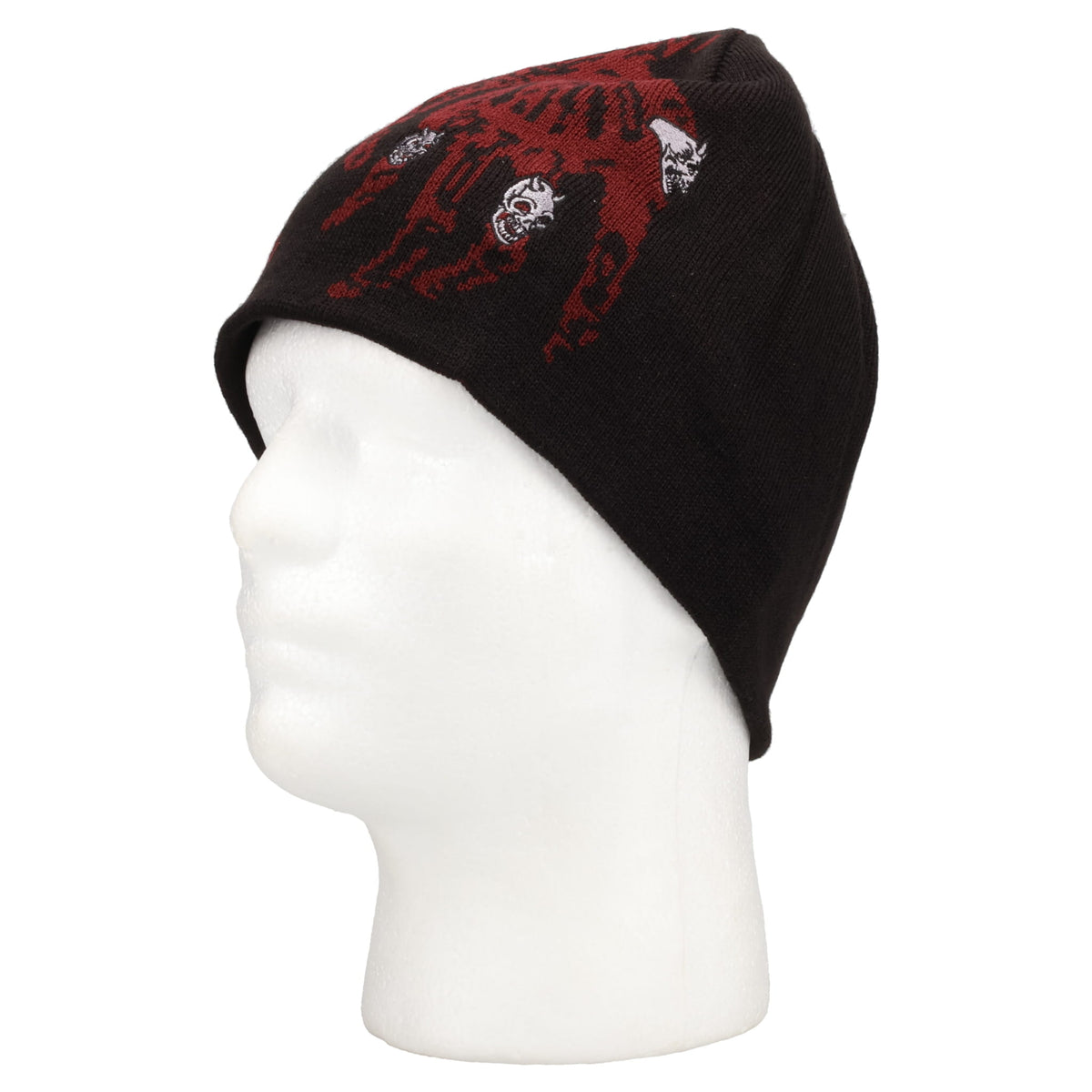 TC BONE CROSS BEANIE / BLACK