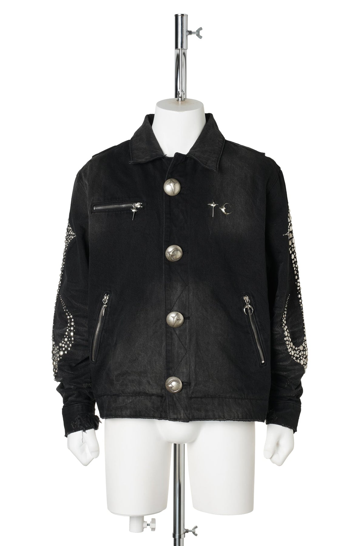 IRON STEEL FOCUS DENIM JACKET / BLACK