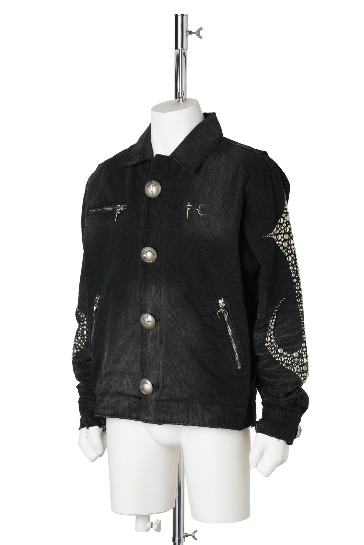 IRON STEEL FOCUS DENIM JACKET / BLACK
