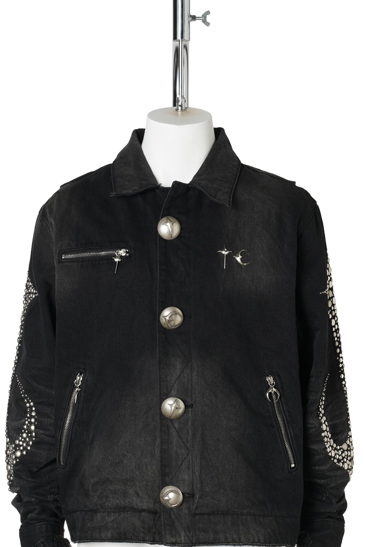 IRON STEEL FOCUS DENIM JACKET / BLACK