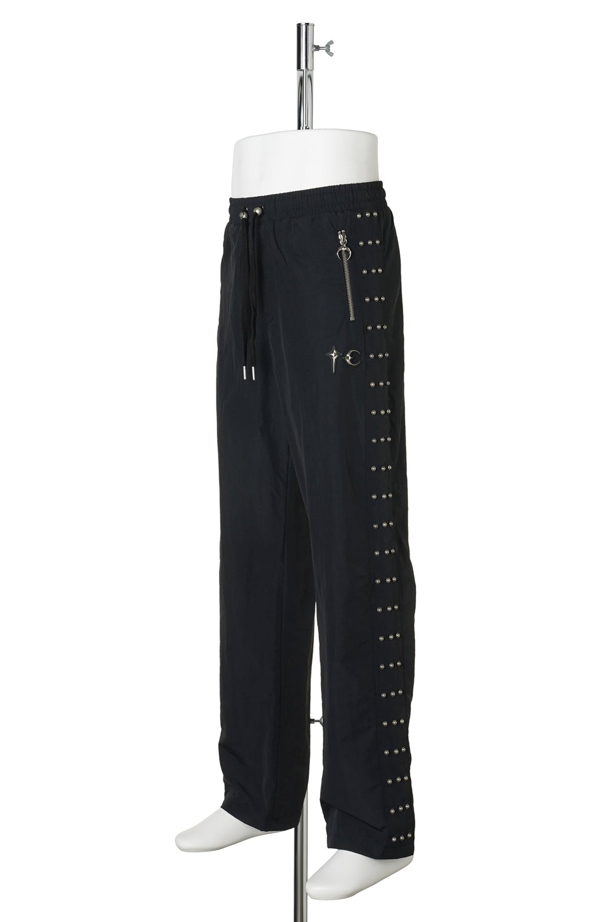 TRIPLE LINE STUD TRACK PANTS / BLACK