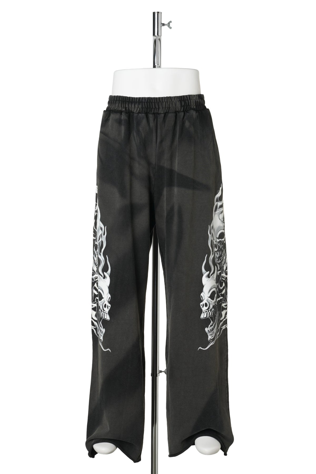 SIX RIDING SKULL SWEATPANTS / BLACK