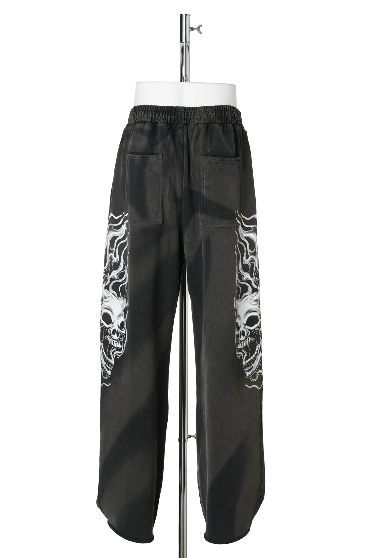 SIX RIDING SKULL SWEATPANTS / BLACK