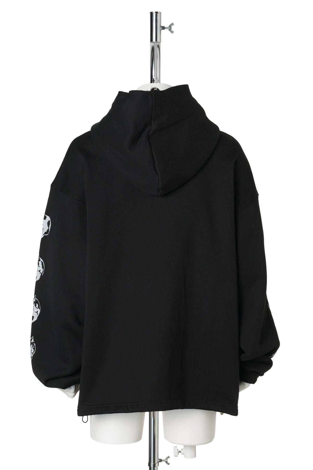 TC BONE CROSS HOODIE / BLACK